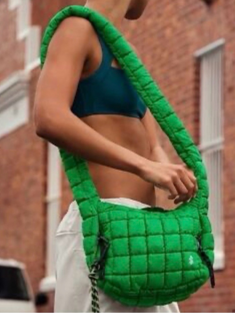 Free People NWOT Quilted Baby Carryall Sling Bag